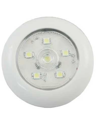 LED (6) binnenlamp rond 75MM 12/24V+touch bediening