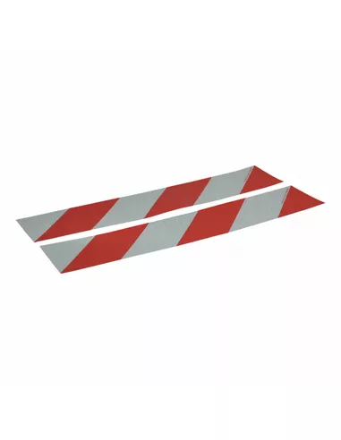 Markeringssticker container 705x141 rood/wit set